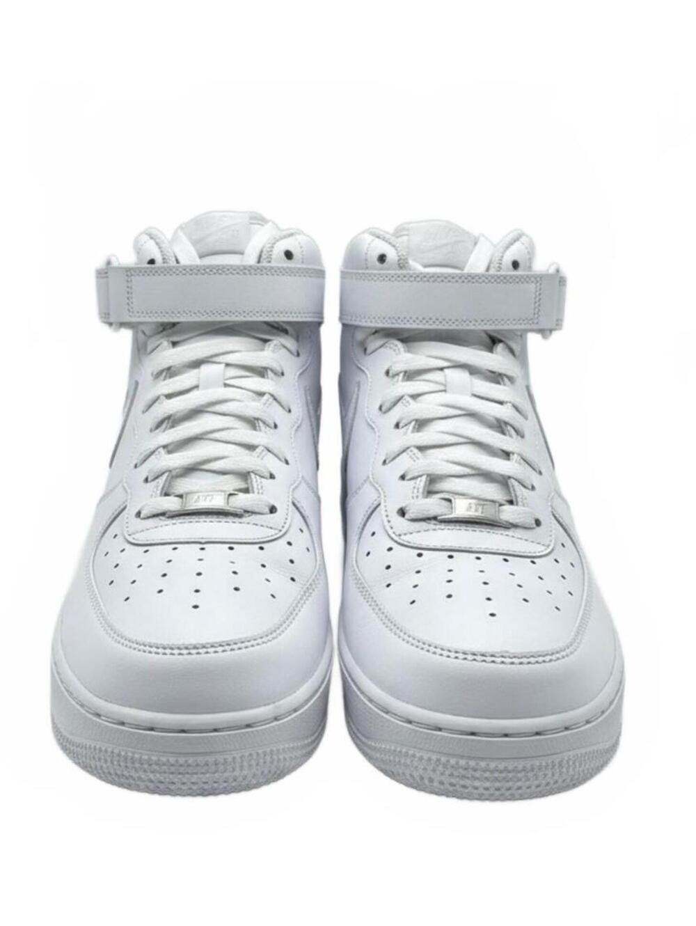 Nike Air Force 1 Mid '07 sneakers in triple white - Mens Size 14